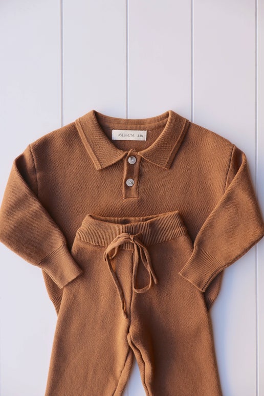 Collar | Chocolate Brown | 2pc Set