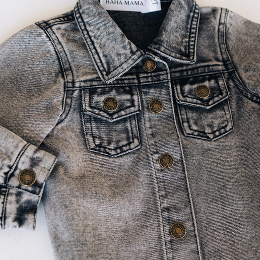 Silver Gray Denim Jacket | Baby & Toddler