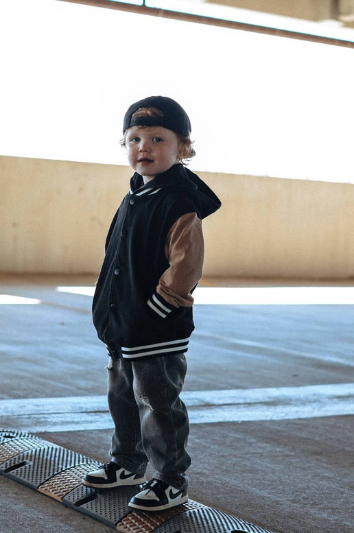 Hooded Varsity Bomber