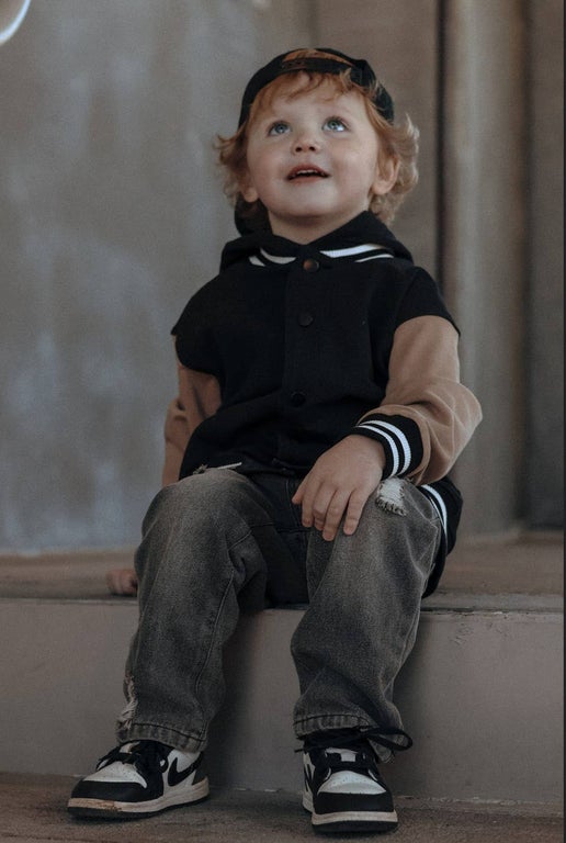 Hooded Varsity Bomber