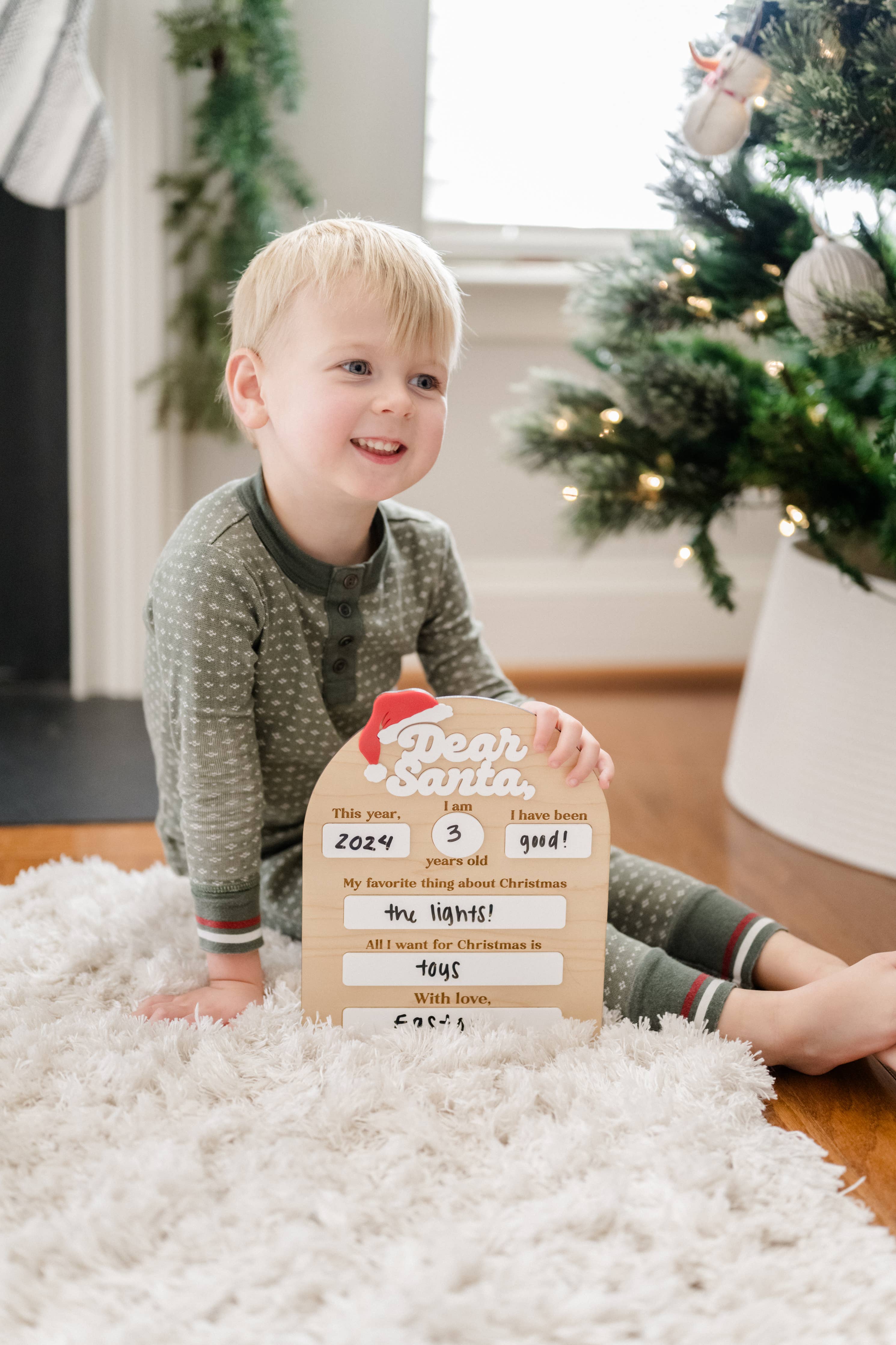 Dear Santa Christmas Board