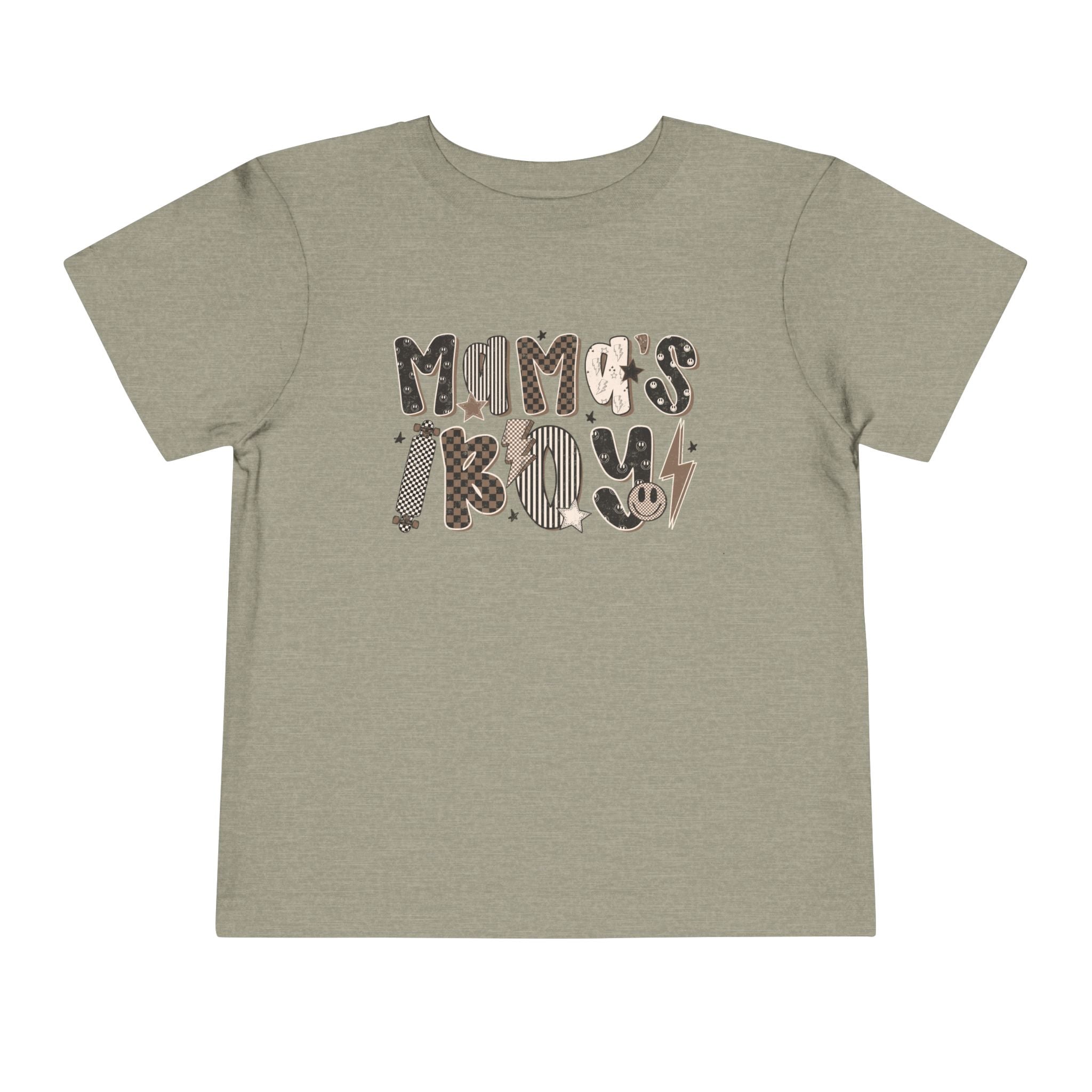 Toddler - Grungy Smiley Face Mama's Boy Tee