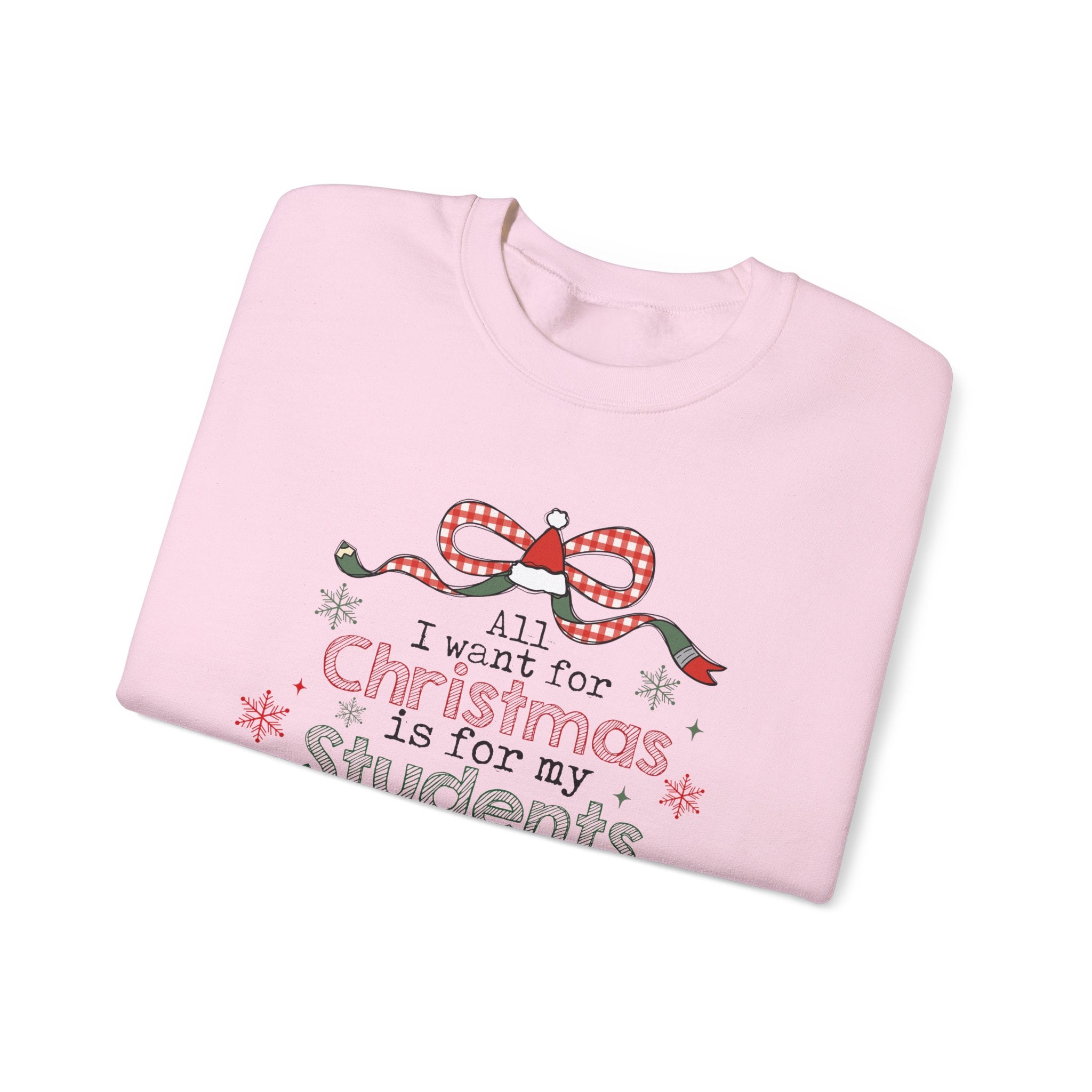 Funny Teacher Gift Crewneck Sweatshirt — "6 7" Design