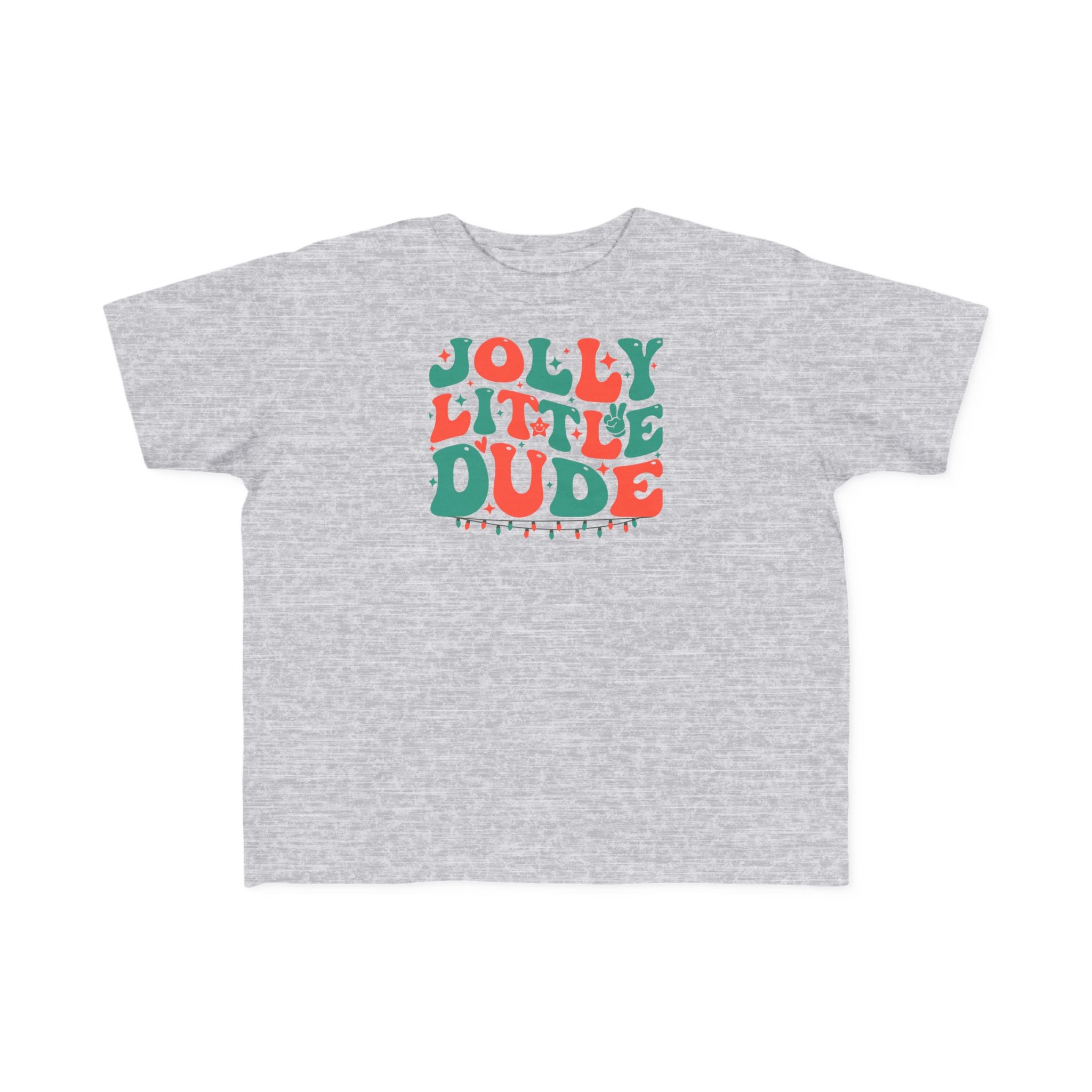 Jolly Little Dude Toddler Tee — Cute Retro Christmas Holiday Shirt