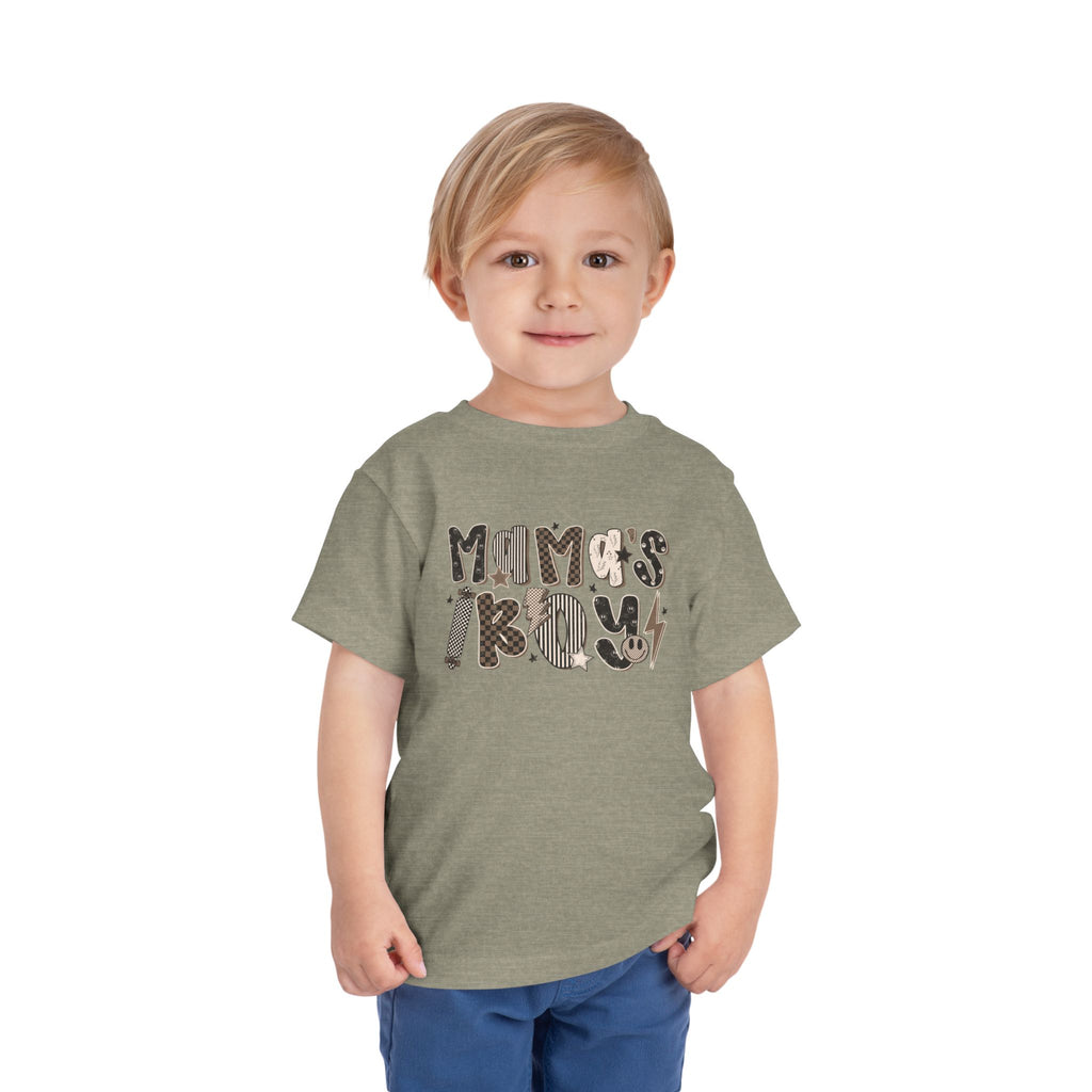 Toddler - Grungy Smiley Face Mama's Boy Tee