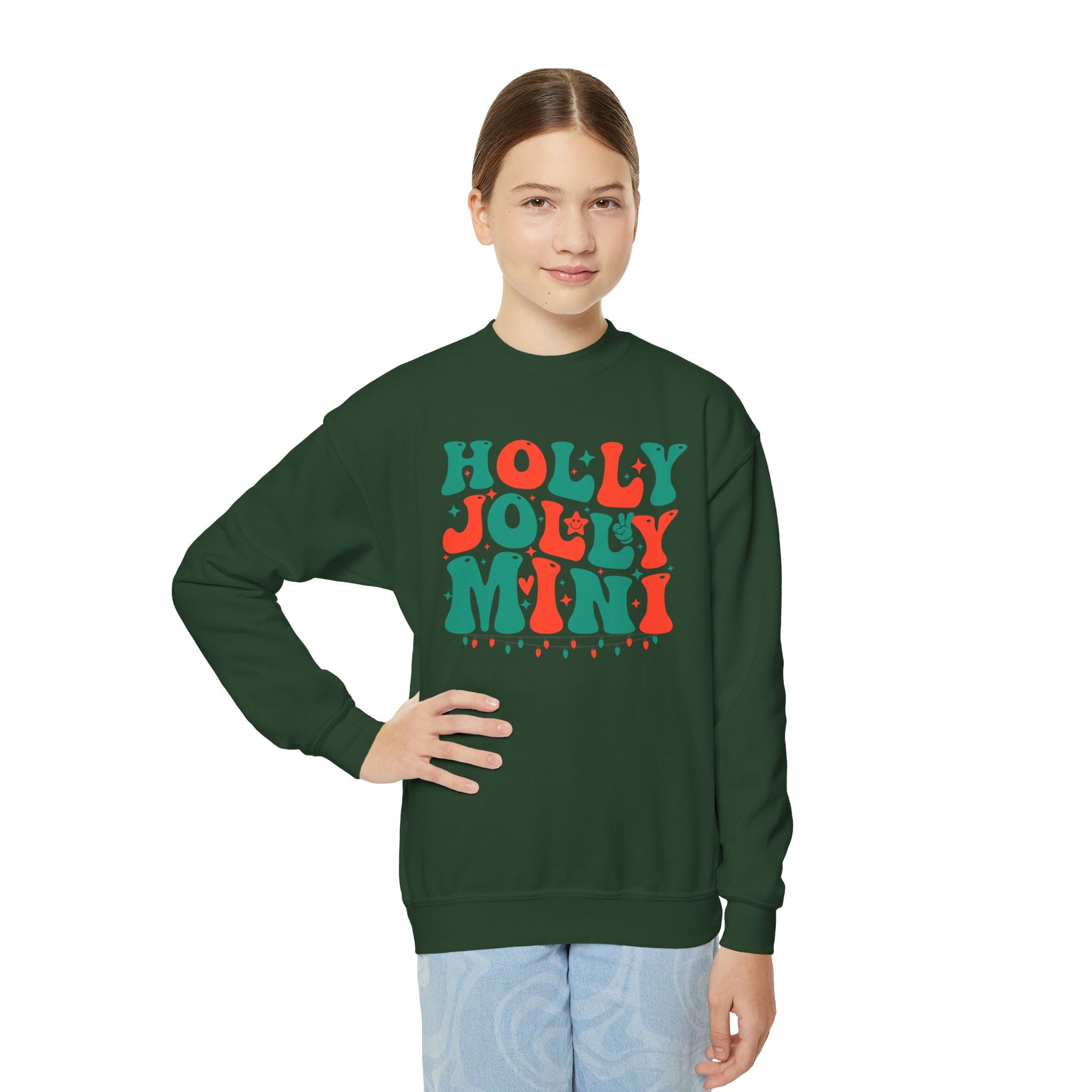 Holly Jolly Mini Youth Crewneck Sweatshirt