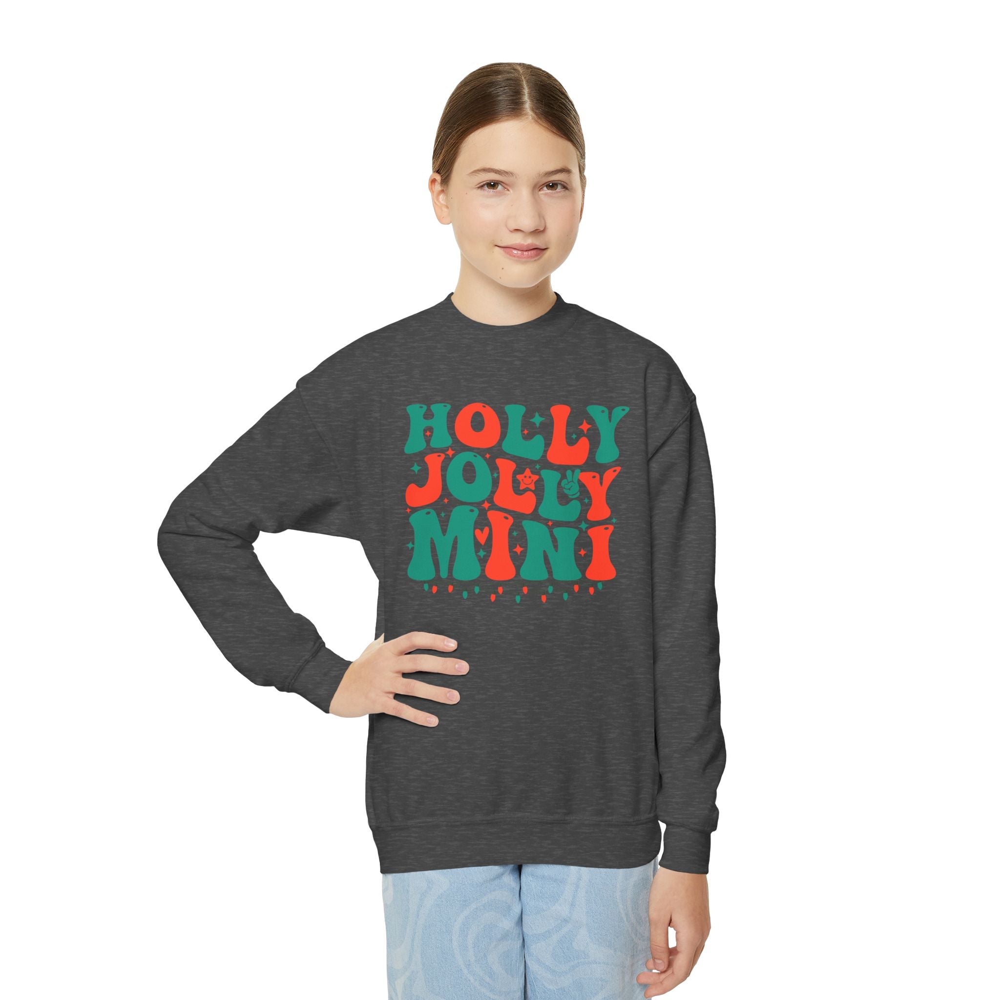 Holly Jolly Mini Youth Crewneck Sweatshirt