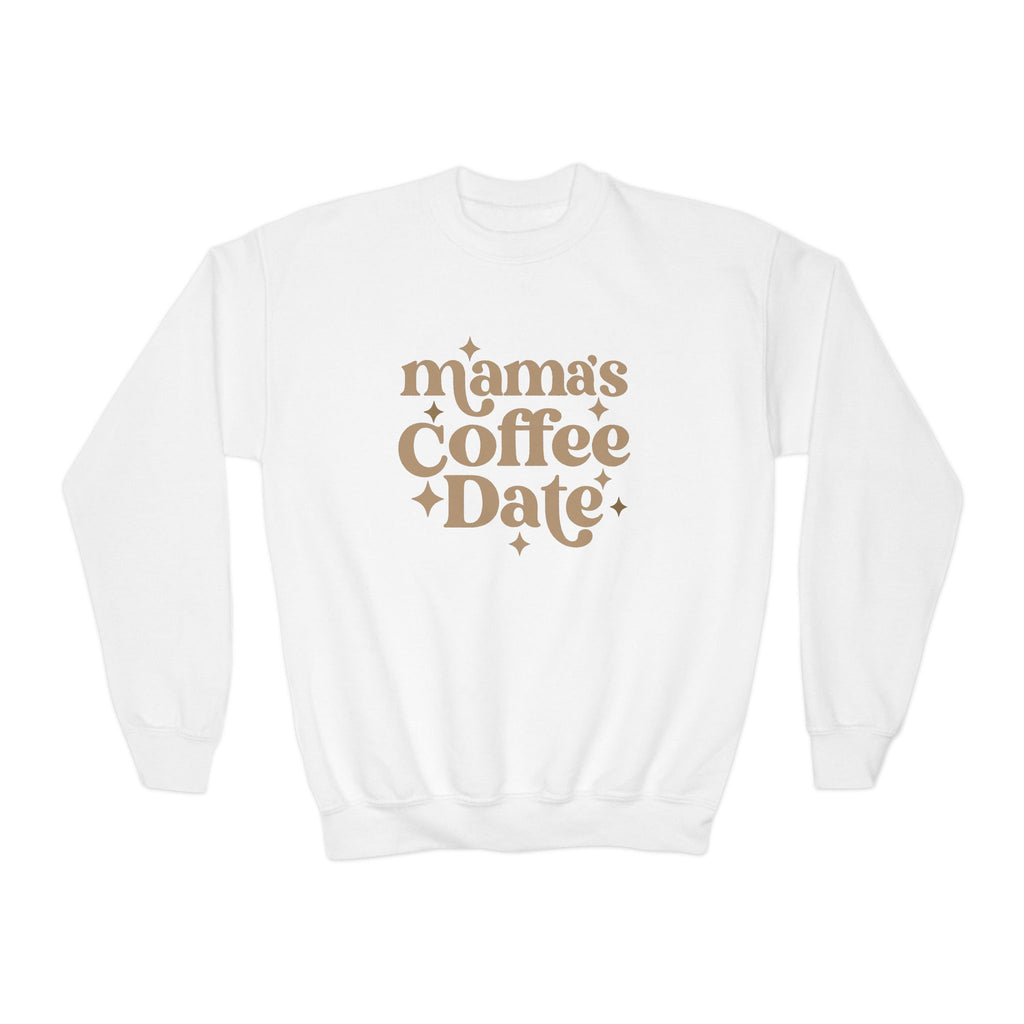 Mom and Me Coffee Date Youth Crewneck Sweatshirt