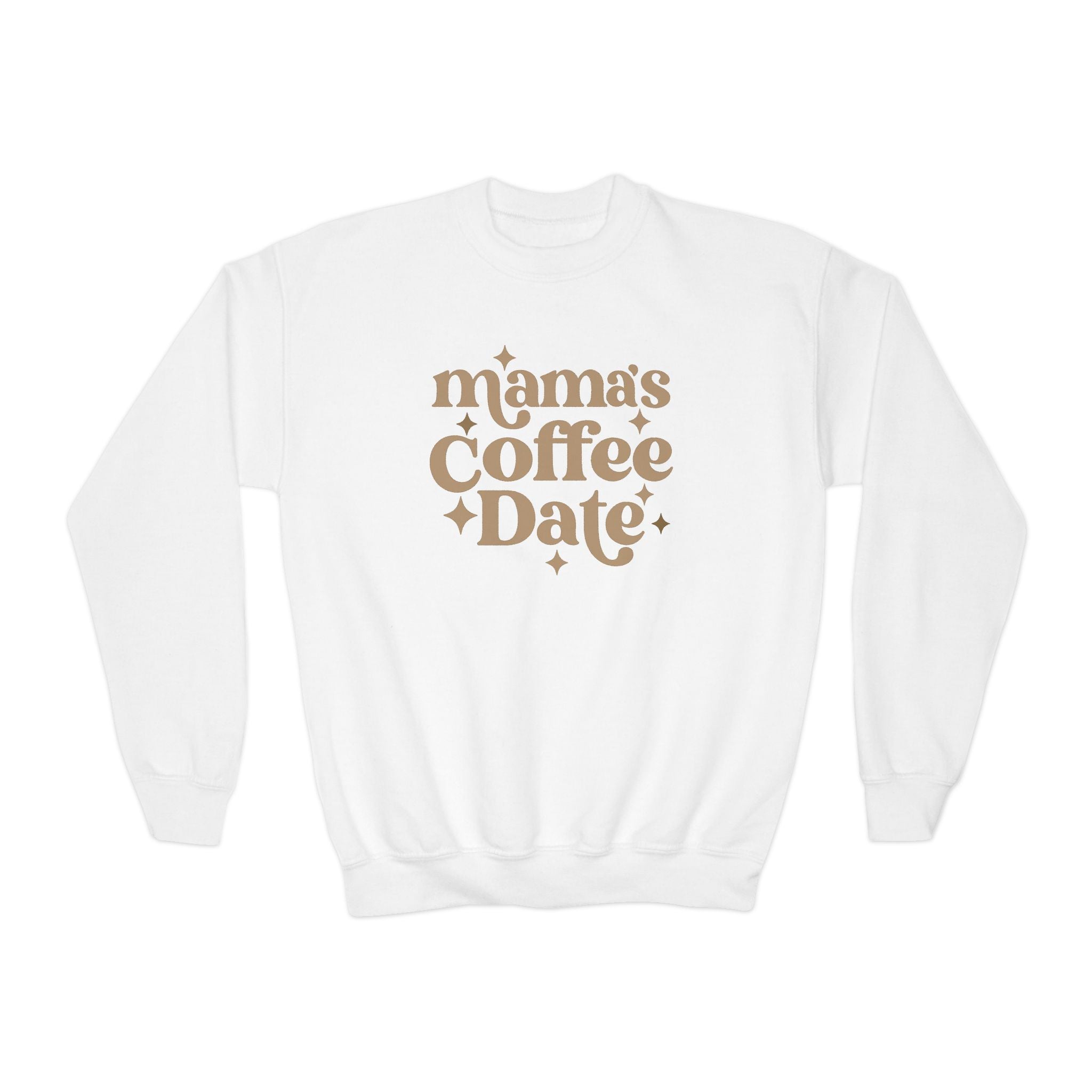 Mom and Me Coffee Date Youth Crewneck Sweatshirt