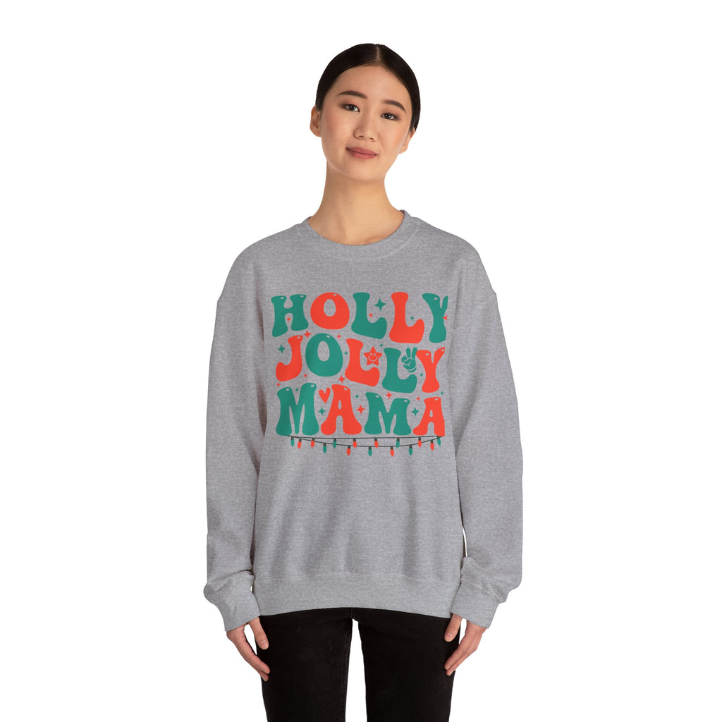 Holly Jolly Mama Crewneck Sweatshirt