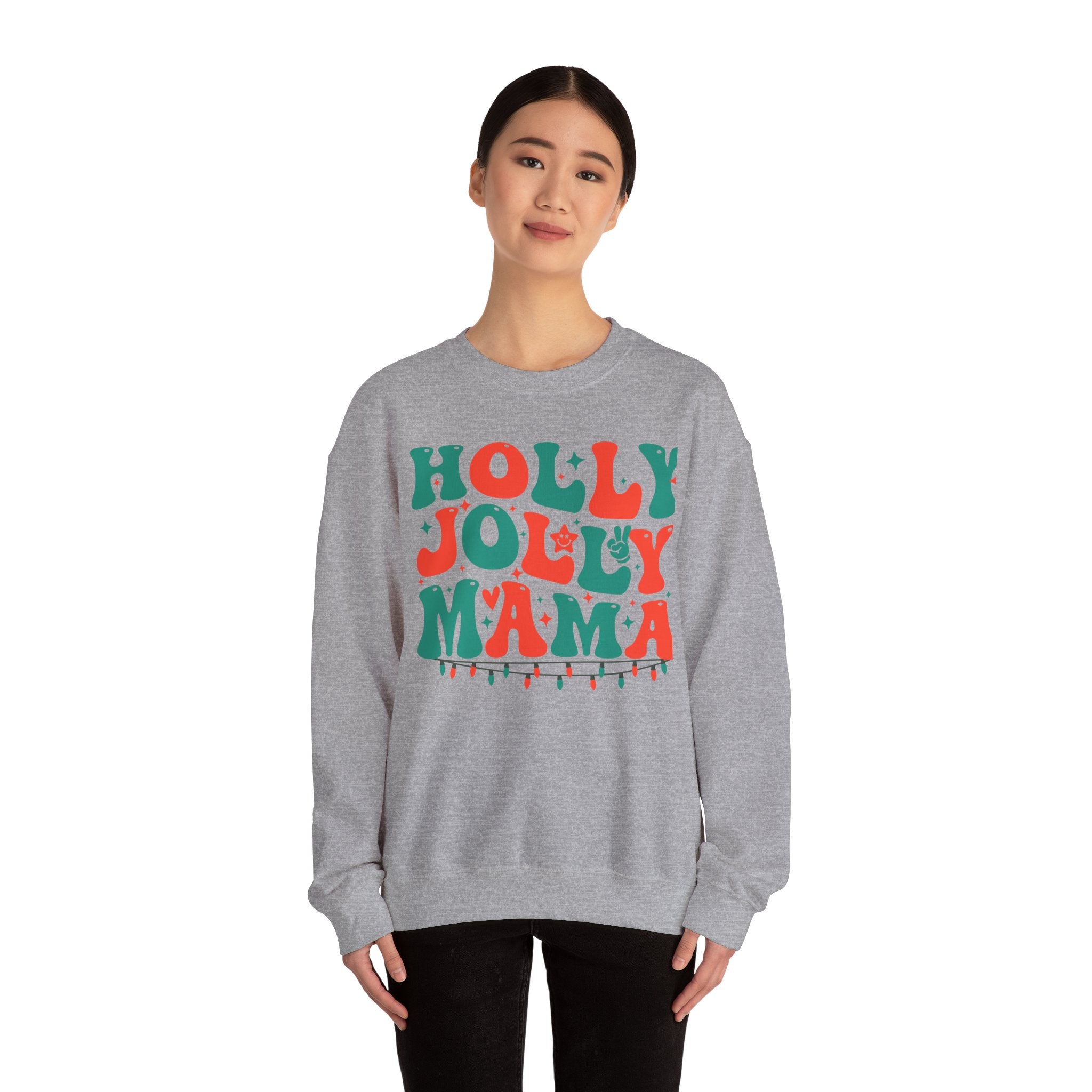 Holly Jolly Mama Crewneck Sweatshirt