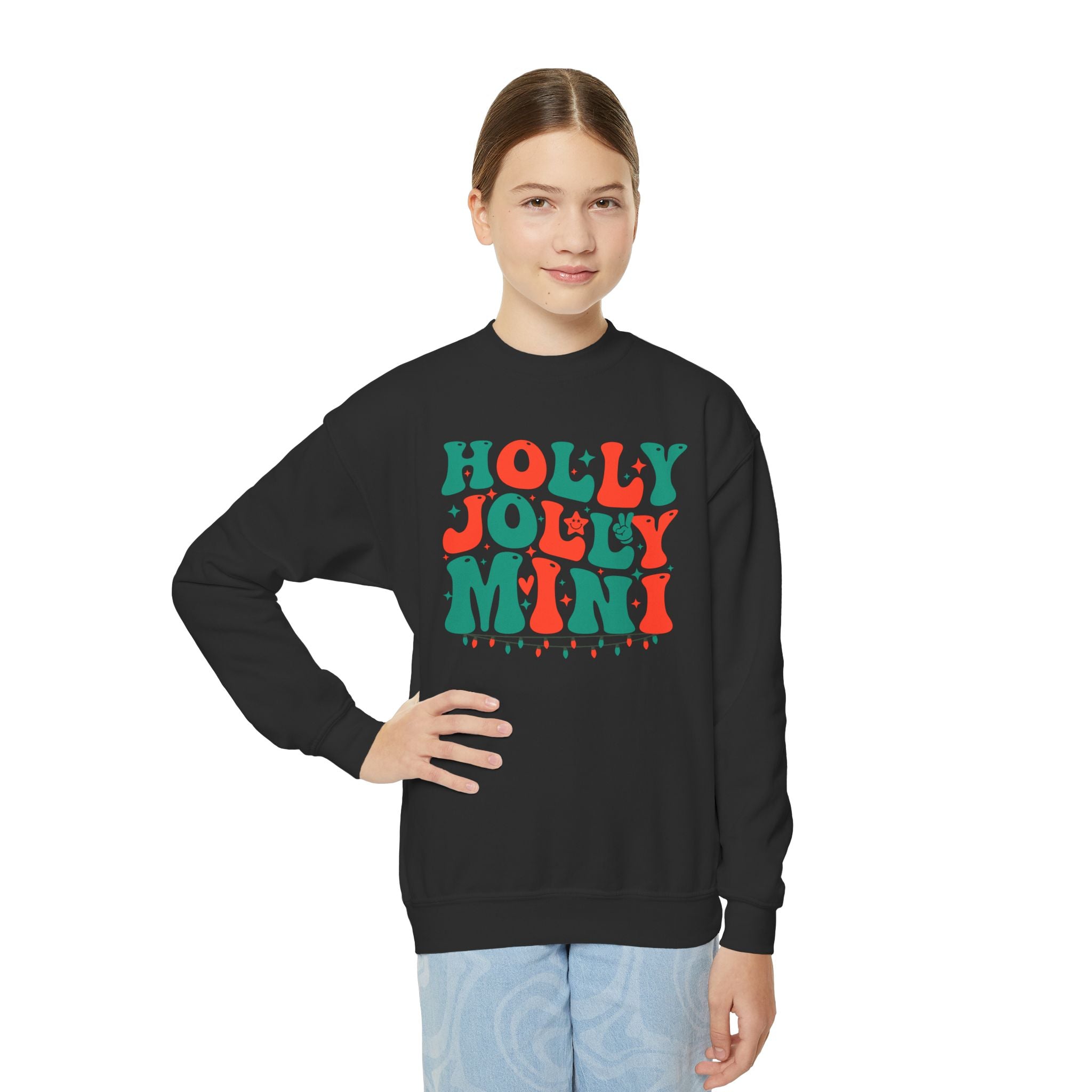 Holly Jolly Mini Youth Crewneck Sweatshirt