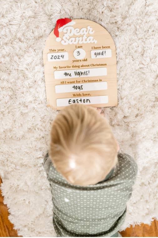 Dear Santa Christmas Board