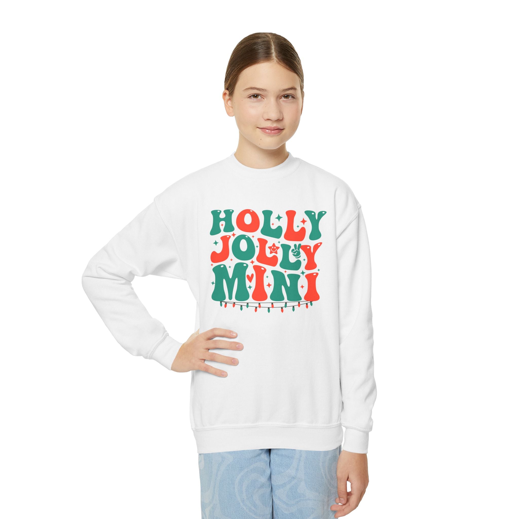 Holly Jolly Mini Youth Crewneck Sweatshirt