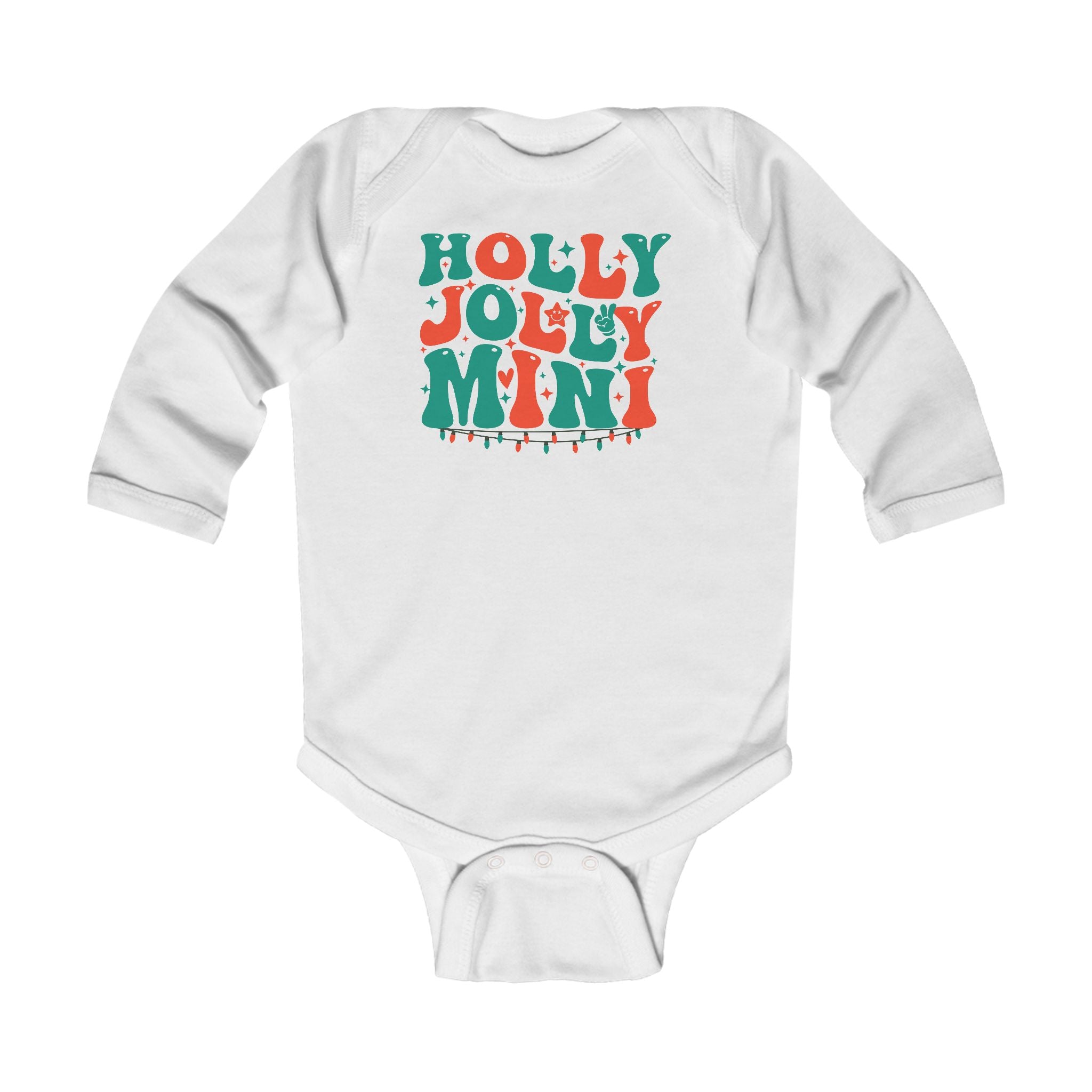 Holly Jolly Mini Infant Long Sleeve Bodysuit