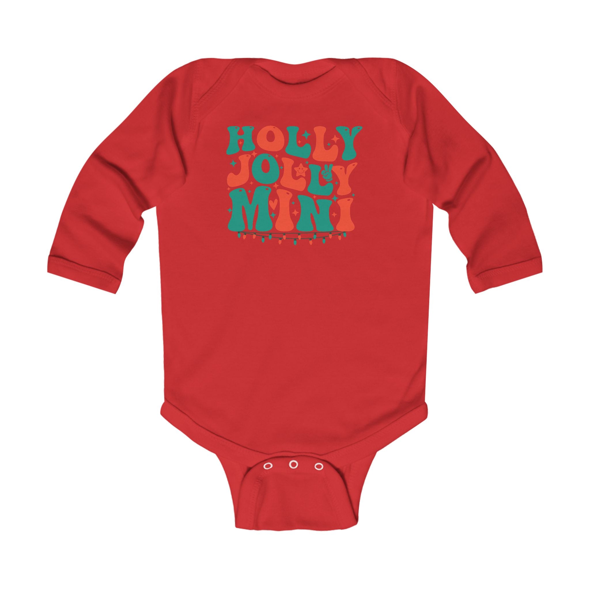 Holly Jolly Mini Infant Long Sleeve Bodysuit