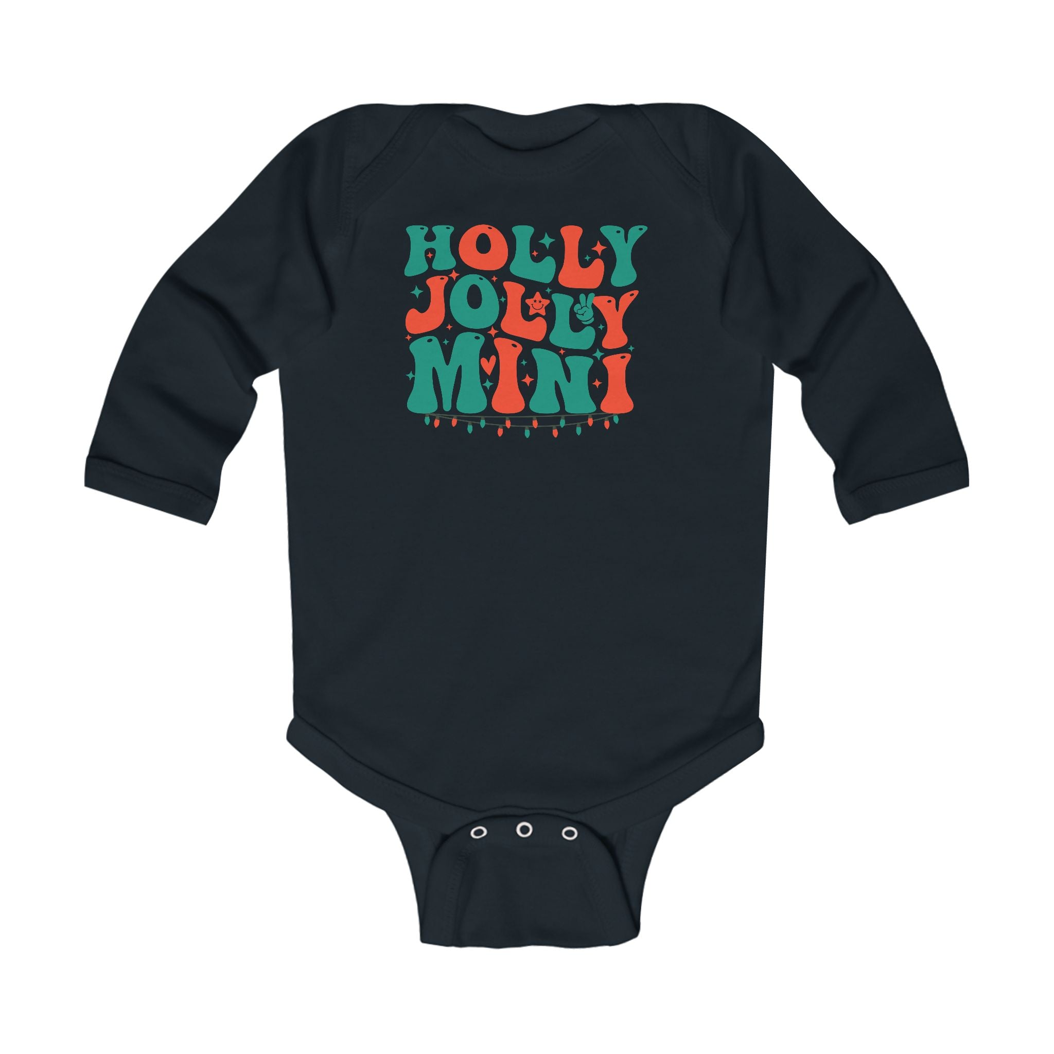 Holly Jolly Mini Infant Long Sleeve Bodysuit