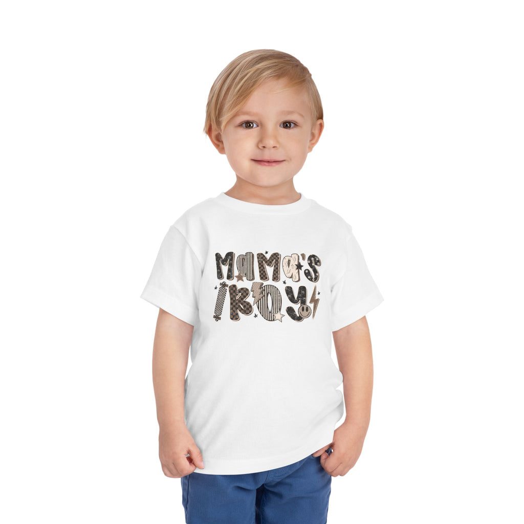 Toddler - Grungy Smiley Face Mama's Boy Tee