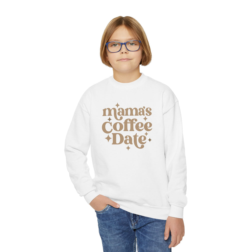 Mom and Me Coffee Date Youth Crewneck Sweatshirt