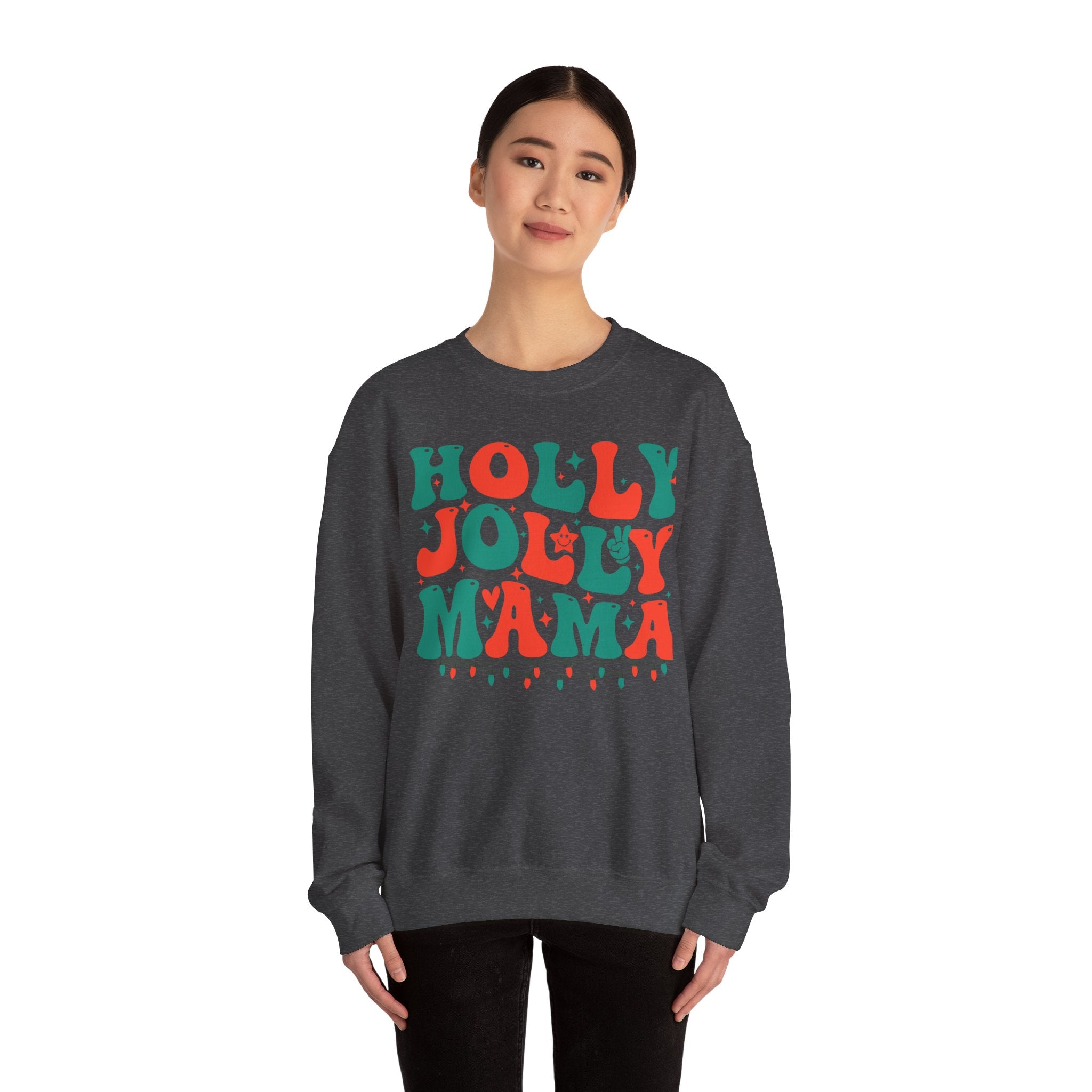 Holly Jolly Mama Crewneck Sweatshirt