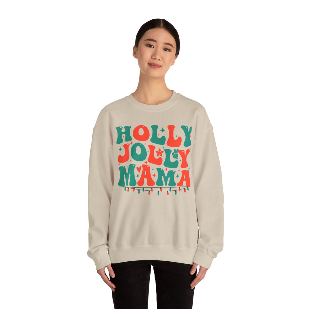 Holly Jolly Mama Crewneck Sweatshirt