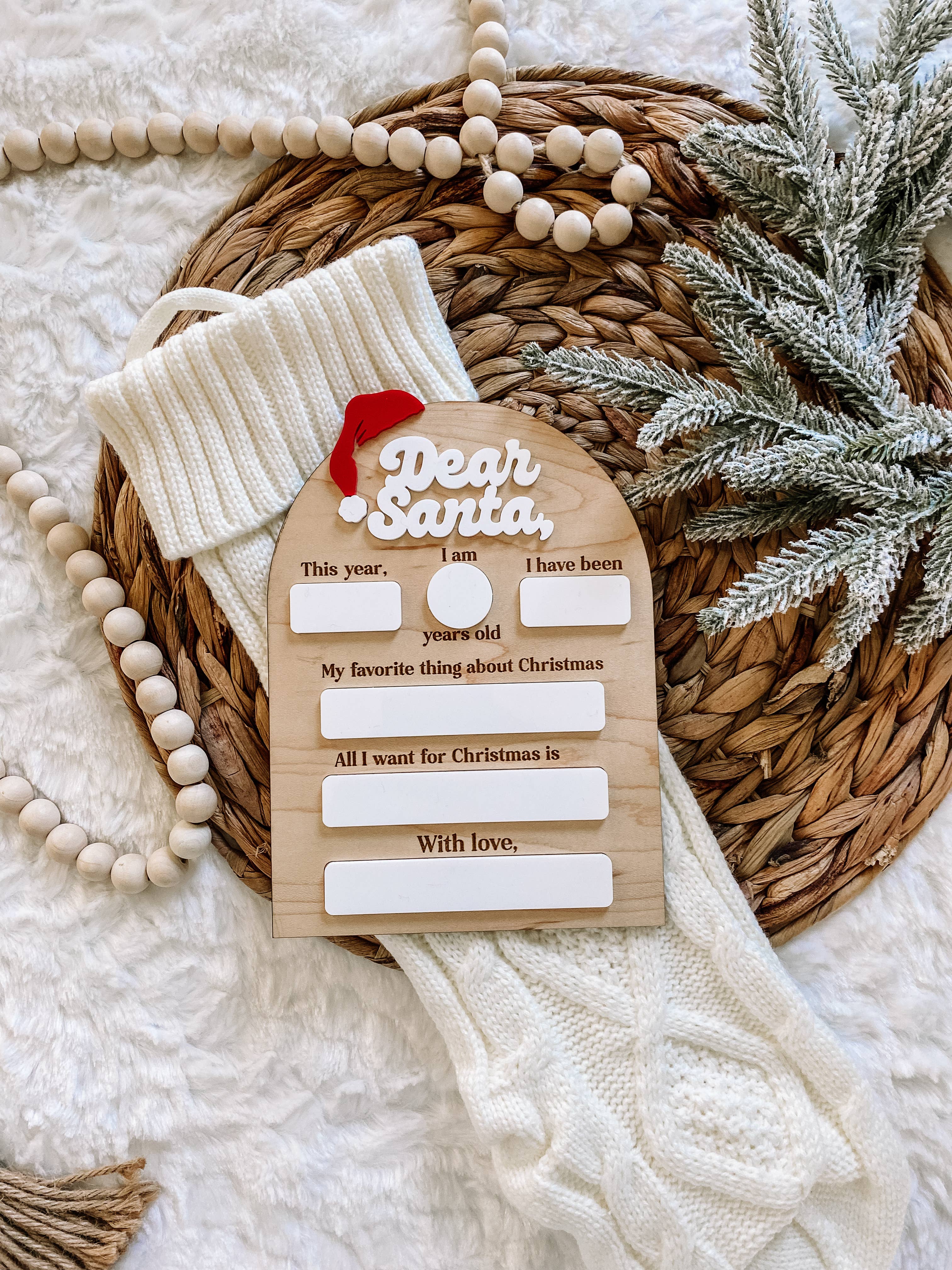 Dear Santa Christmas Board