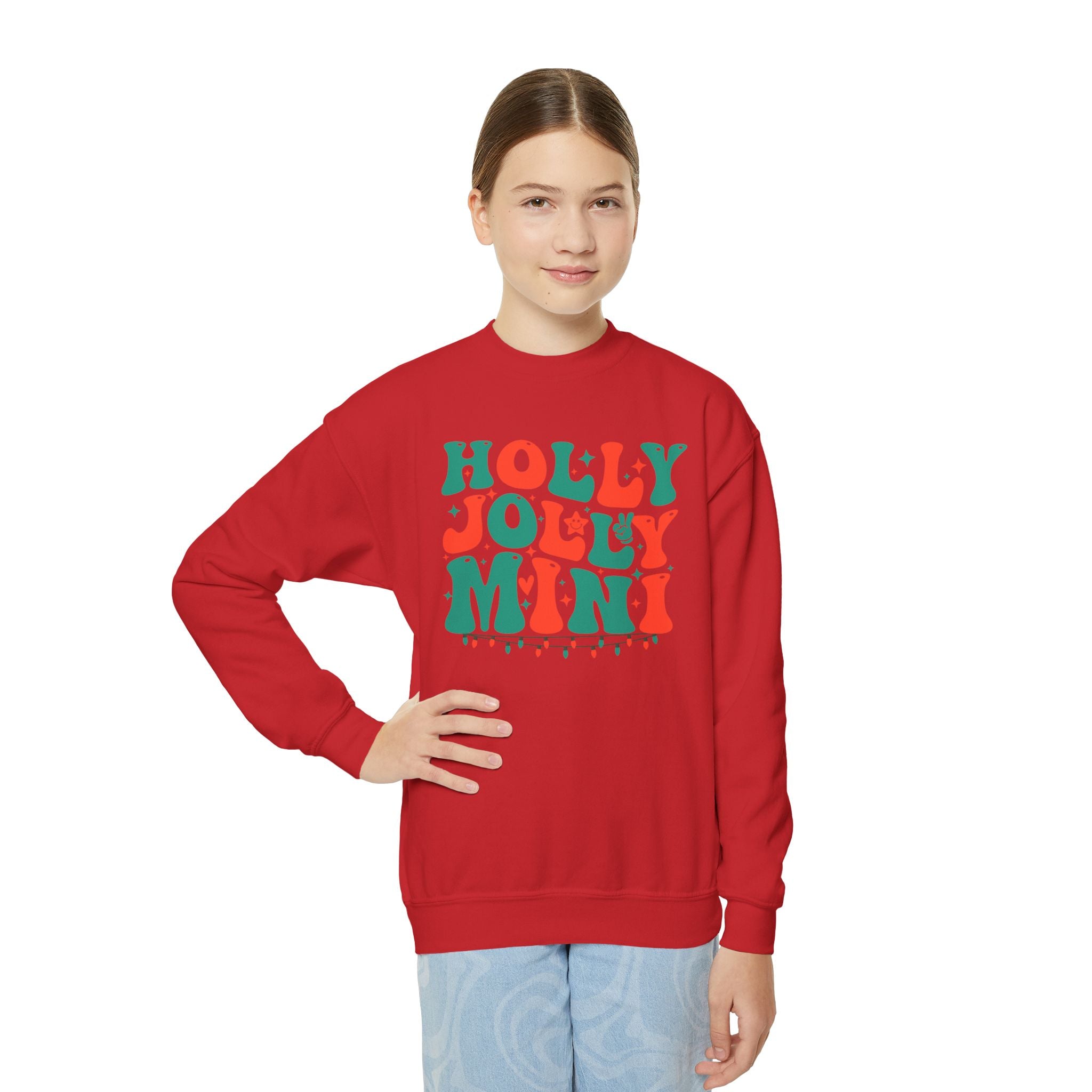 Holly Jolly Mini Youth Crewneck Sweatshirt