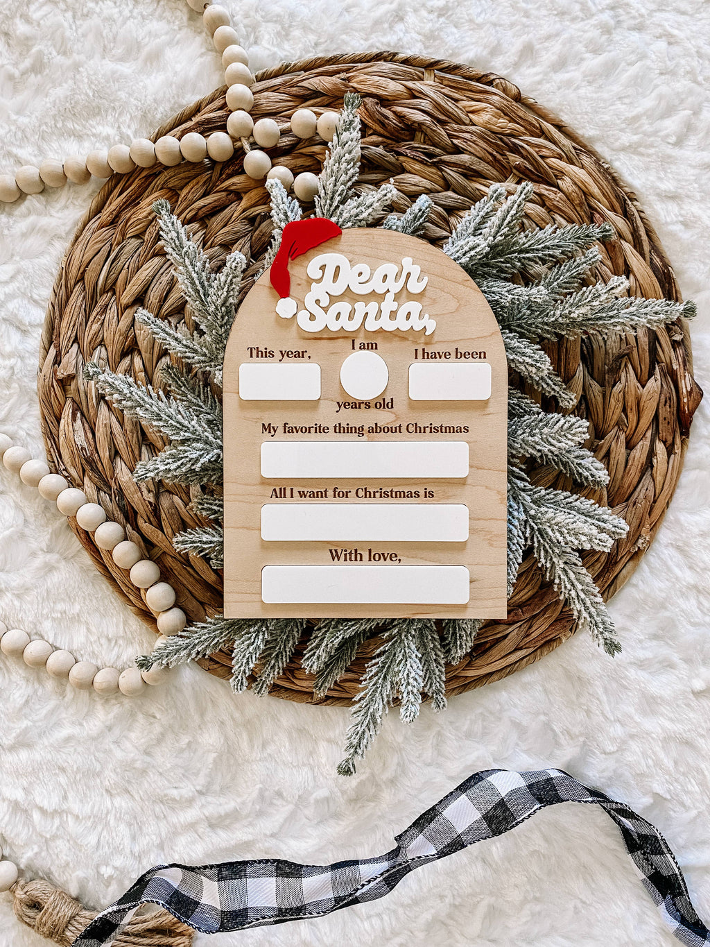 Dear Santa Christmas Board