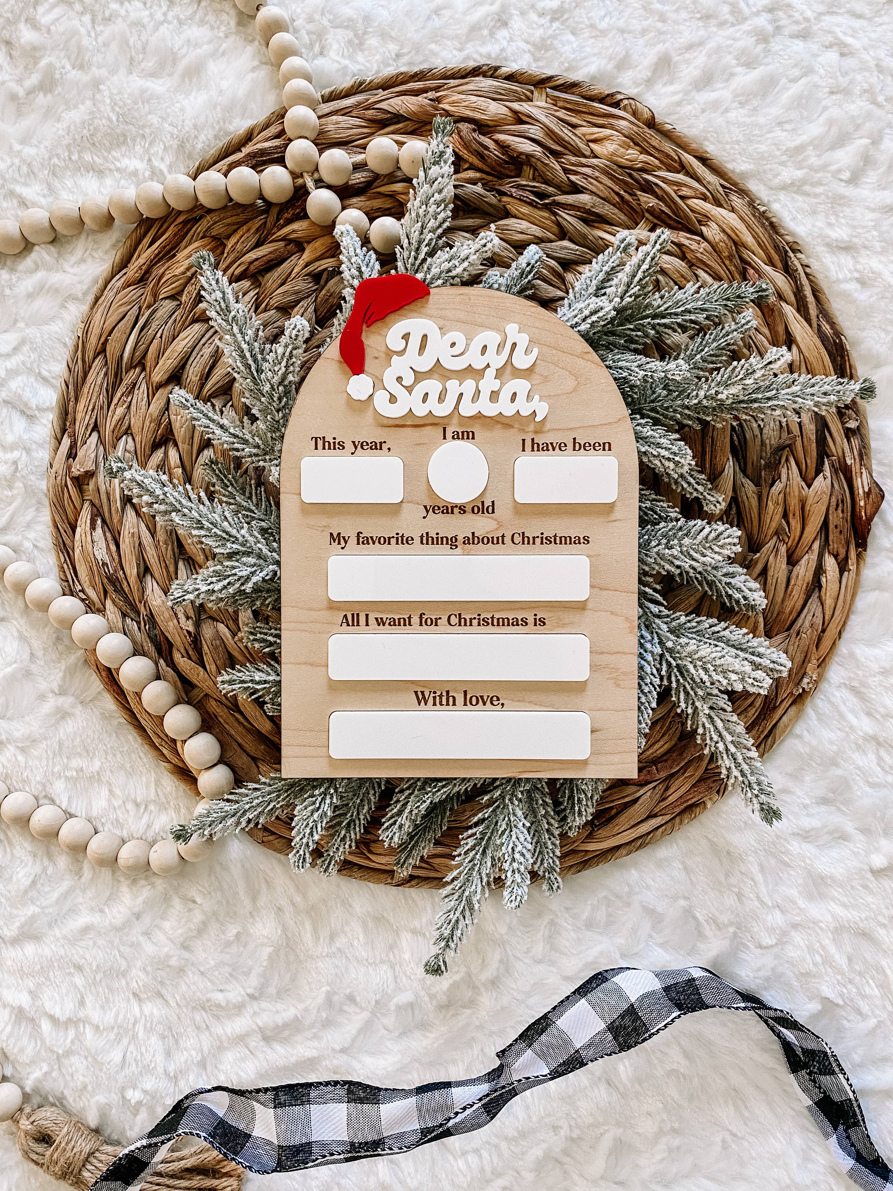 Dear Santa Christmas Board