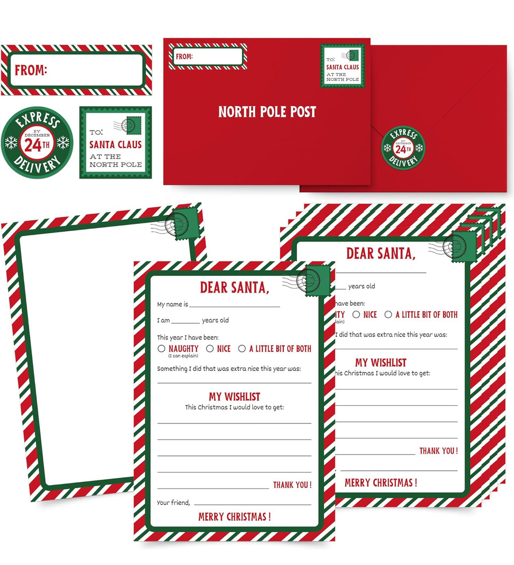 Holiday Santa Letter Kit – North Pole Post Set