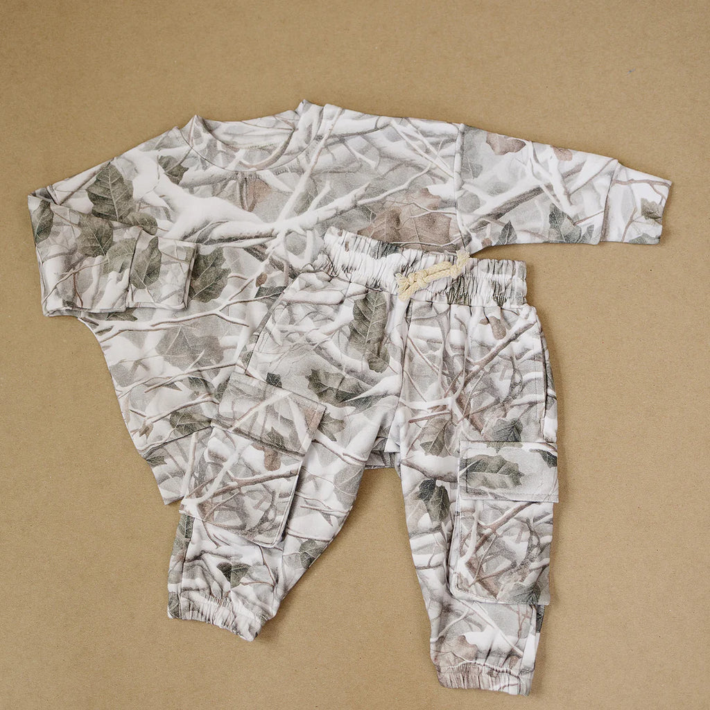 Neutral Camo Jogger Set