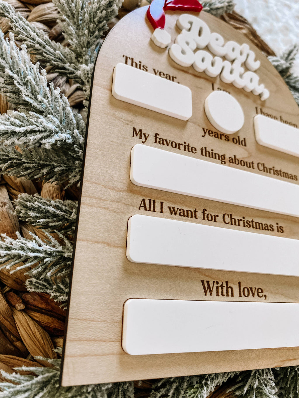 Dear Santa Christmas Board