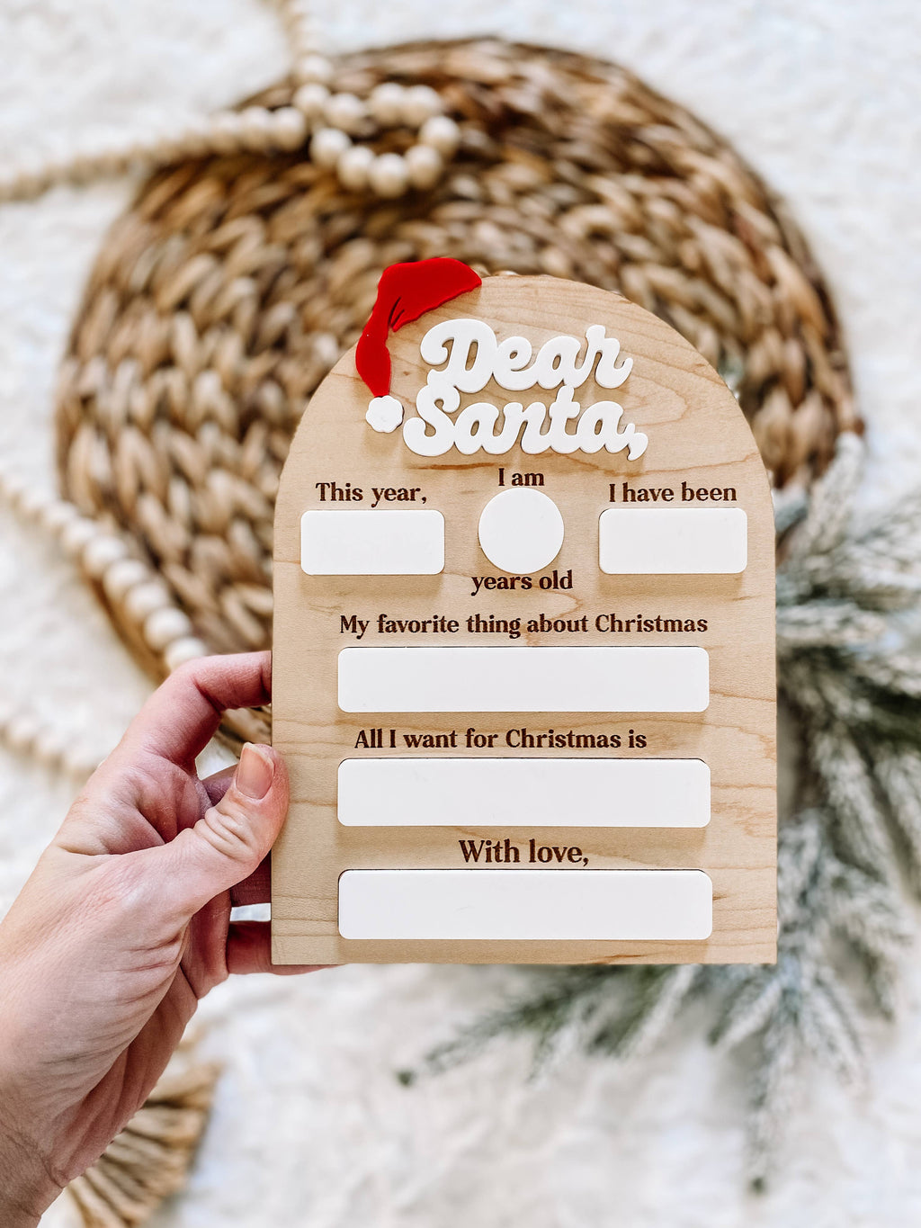 Dear Santa Christmas Board